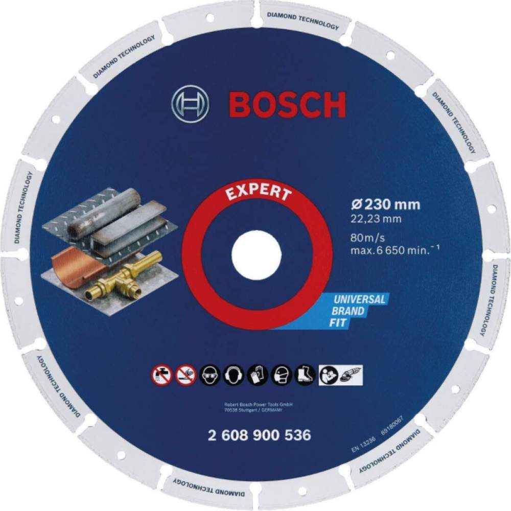 Алмазный диск BOSCH по металлу 230x22,23 мм