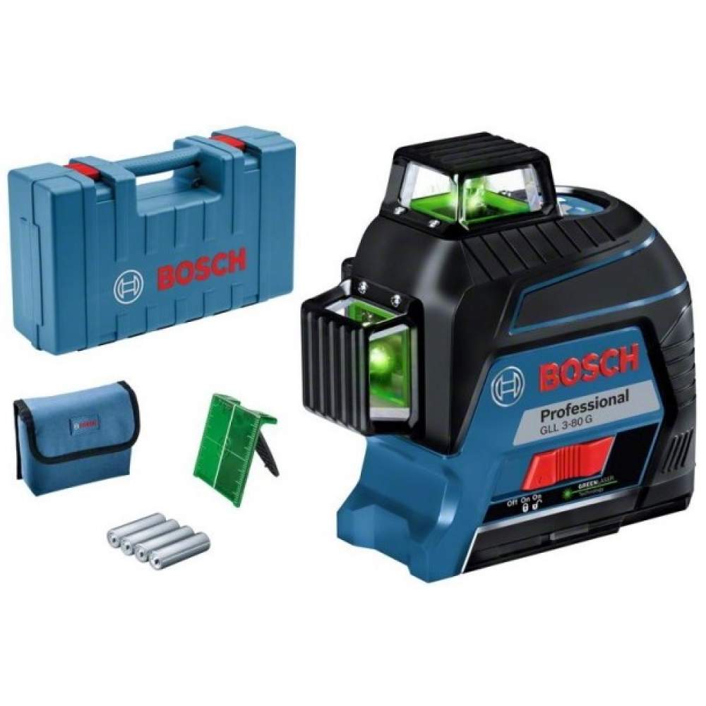 Нивелир лазерный BOSCH GLL 3-80 G (case)