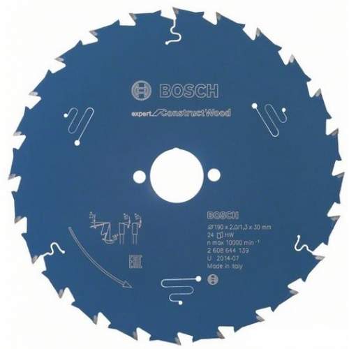 Пильный диск BOSCH Expert for Construct 190x30x2/1.3x24T