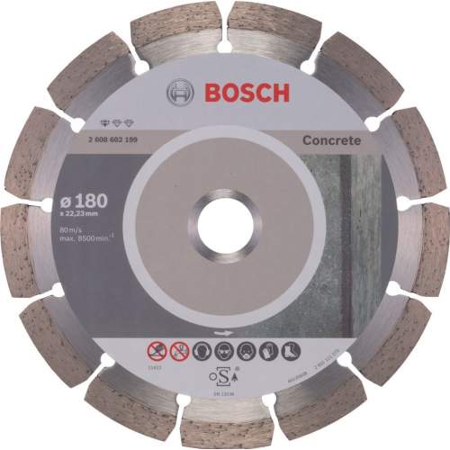 Алмазный диск BOSCH 180-22.23 круг сегментный по бетону Standard for Concrete