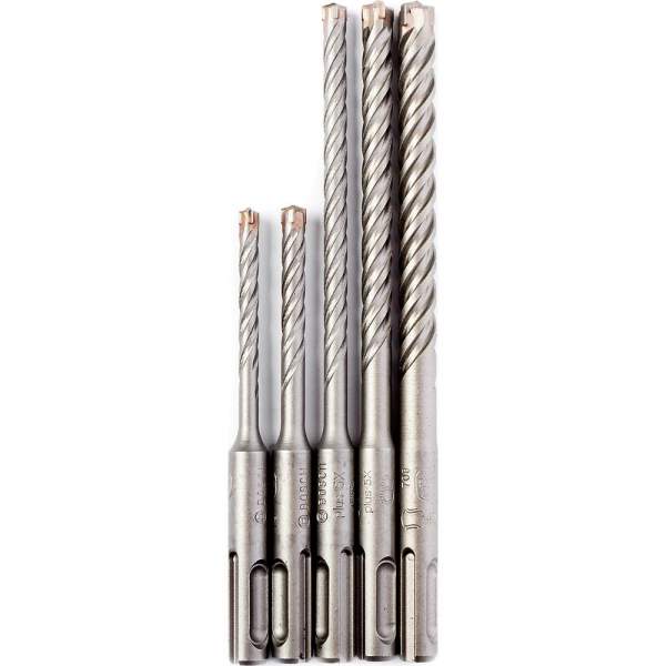 Сверло SDS plus-5X  5шт Набор 5/6/6/8/10мм [Сверло SDS-Plus BOSCH SDS plus-5X 5шт Набор 5/6/6/8/10мм]