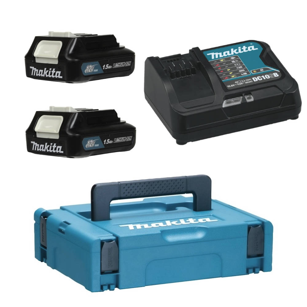 Аккумуляторы и зарядные устройства MAKITA BL 1016 B (2*1.5 Ah, DC 10 SB, MAKPAC-1)