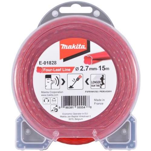 Леска MAKITA 2.7 mm / 15 m / spiral / silent - для DUR36*, EM4351, EM2650