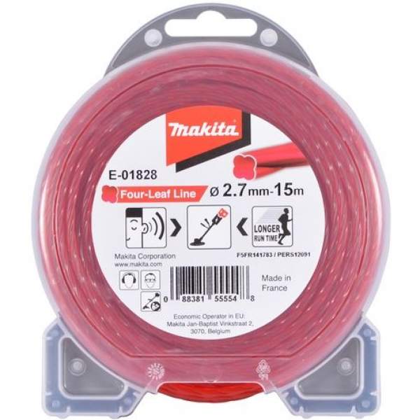 2.7 mm / 15 m / spiral / silent - для DUR36*, EM4351, EM2650 [Леска MAKITA]