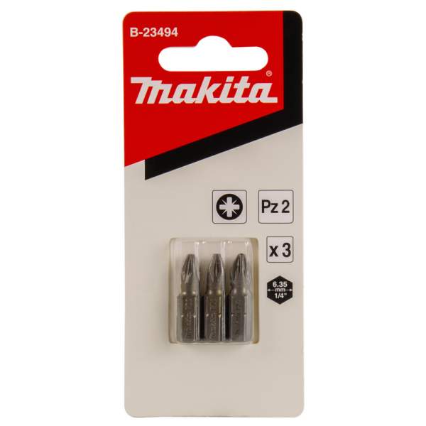 MAKITA Насадка PZ2, 25 мм, C-form, 3 шт.