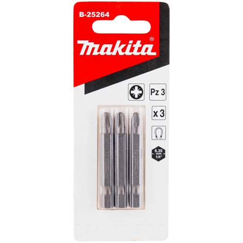 Бита MAKITA Насадка PZ3, 50 мм, E-form (MZ), 3 шт.