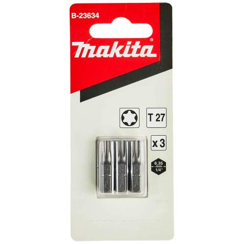 Бита MAKITA Насадка T27, 25 мм, C-form, 3 шт.