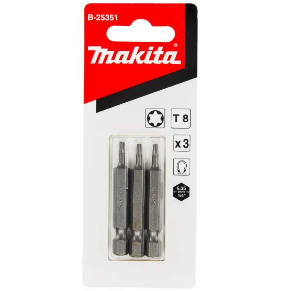 Насадка T8, 50 мм, E-form (MZ), 3 шт. [Бита MAKITA]
