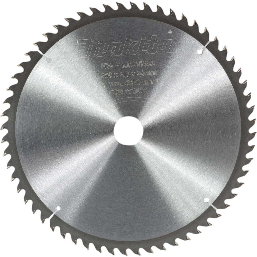 Пильный диск MAKITA для дерева, 260x30x1,8x60T