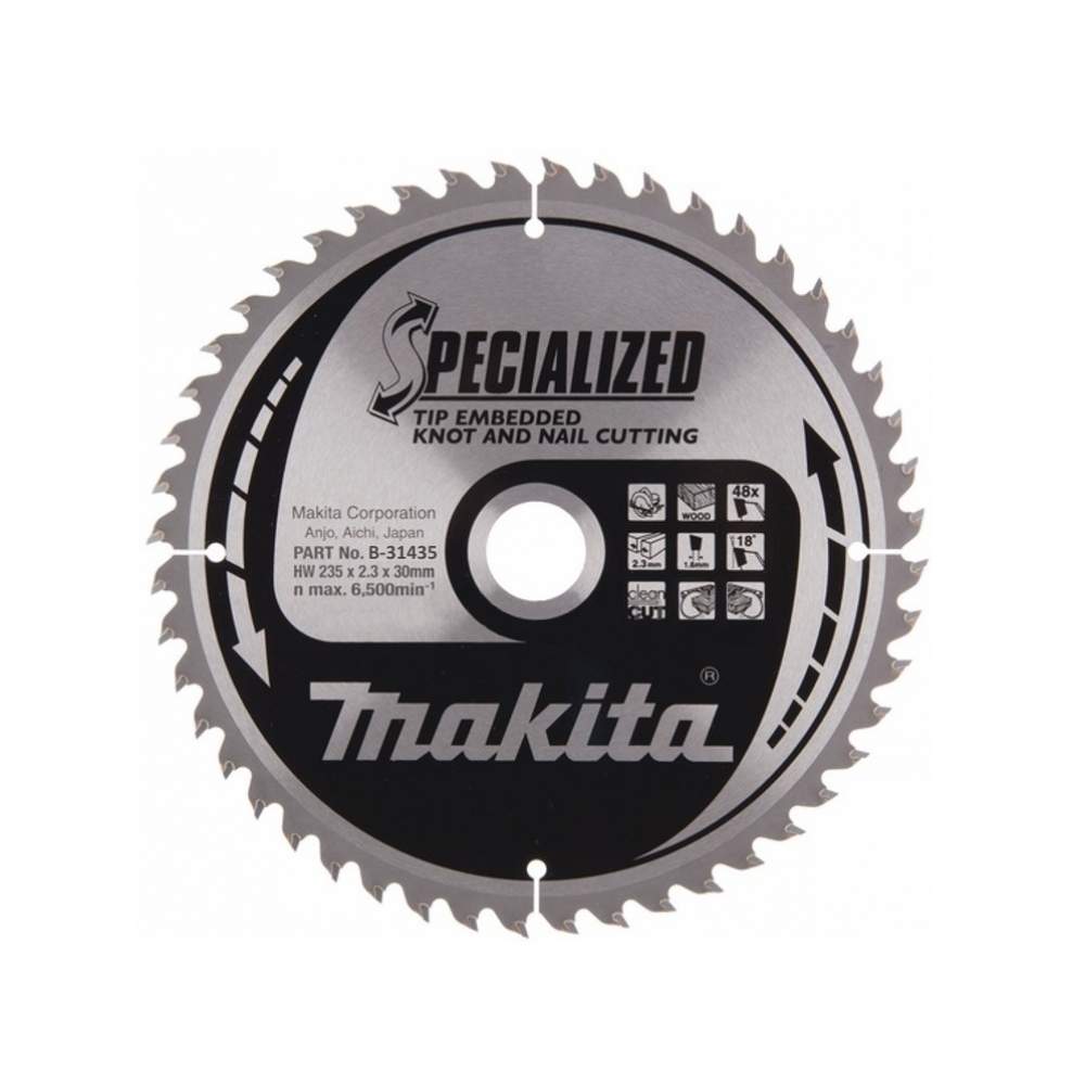 Пильный диск MAKITA 235x30x1.6x48T  для демонтажных работ, B-31435