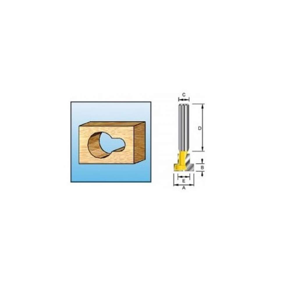 Фреза MAKITA д/замк отв.9.5х4.76х8х32