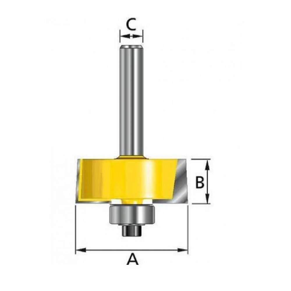 Фреза MAKITA с подш.31,8х12,7х8х32х2Т