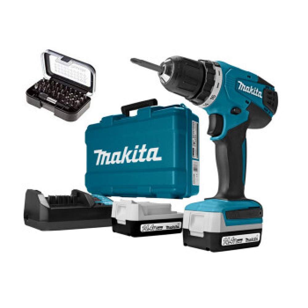 Дрель- шуруповерт аккумуляторный MAKITA DF 347 DWE X8 в чем.