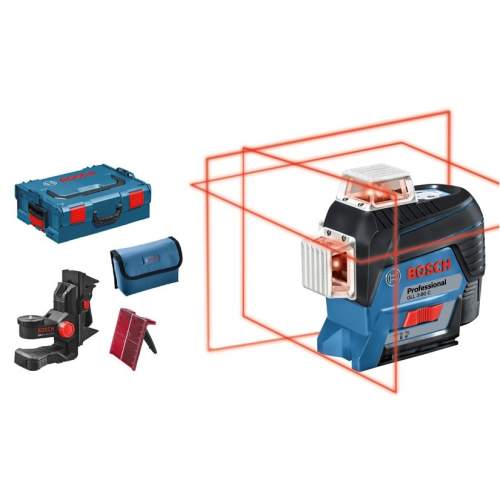 BOSCH GLL 3-80C BM 1 + pouch + 12 V battery + charger + target plate L-Boxx