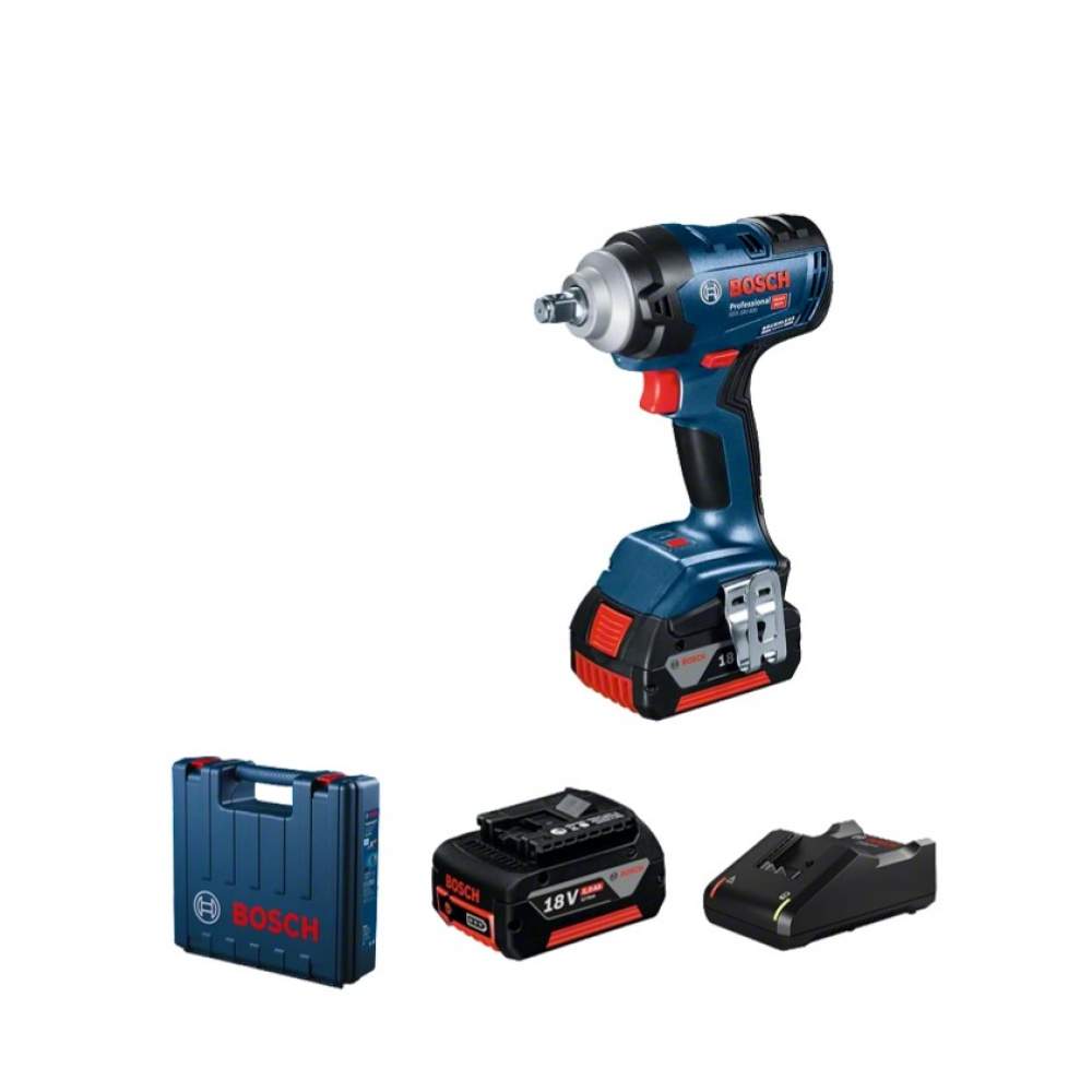 Гайковерт BOSCH GDS 18V-400 (2*5.0 Ah, case)