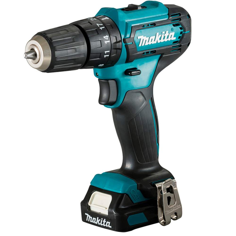 Дрель- шуруповерт ударный аккумуляторный MAKITA HP 333 DWME (2*4,0 Ah, Case)