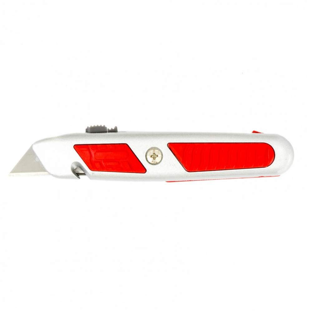 Прочий инструмент MATRIX Нож, выдвижное трапециевидное лезвие, отделение для лезвий, метал.корпус// Matrix