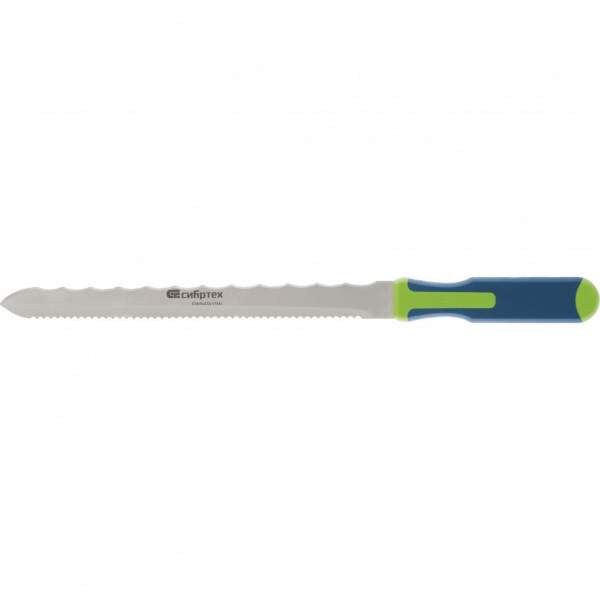 Прочий инструмент СИБРТЕХ Нож для резки теплоизоляц. панелей,2-стороннее лезвие,обрезин. рук. 420мм,лезвие-280мм// Сибртех