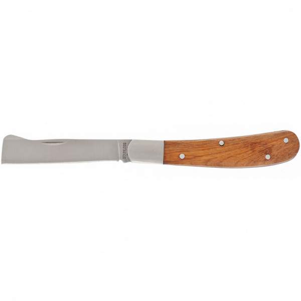 Прочий инвентарь PALISAD Нож садовый складной, копулировочный, 173 мм, деревянная рукоятка// Palisad