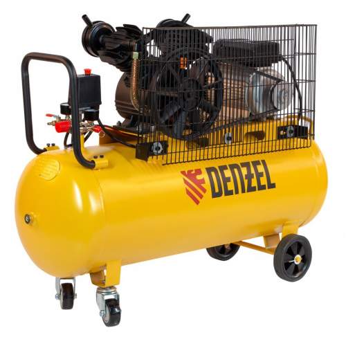 Компрессор DENZEL воздушный BCV2200/100, ременный привод, 2.2 кВт, 100 литров, 370 л/мин Denzel