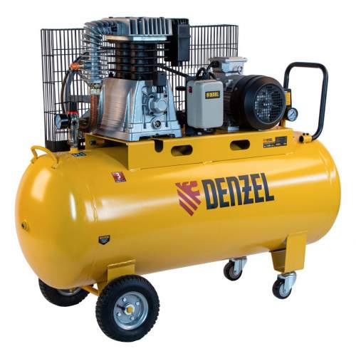 DENZEL Компрессор воздушный, ременный привод BCI4000-T/200, 4.0 кВт, 200 литров, 690 л/мин Denzel