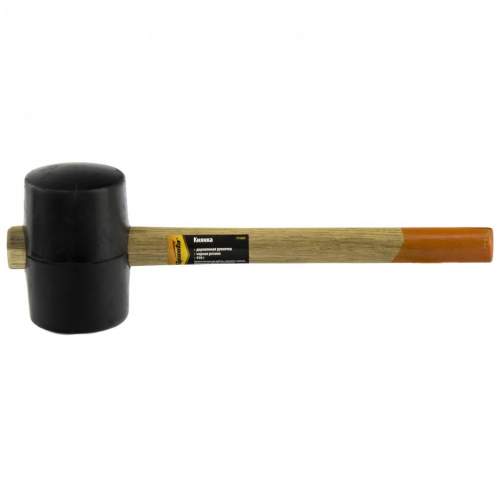 Ударный инструмент SPARTA Киянка резиновая, 910 г, черная резина, деревянная рукоятка// Sparta