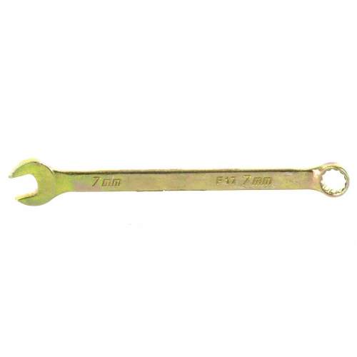 Ключ СИБРТЕХ комбинированный, 7 мм, желтый цинк// Сибртех