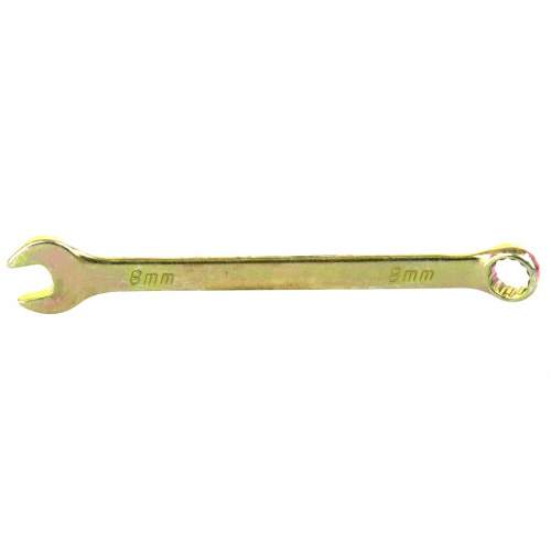 Ключ СИБРТЕХ комбинированный, 8 мм, желтый цинк// Сибртех