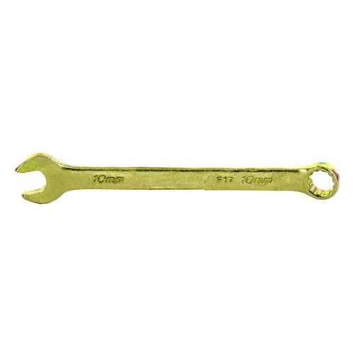 Ключ СИБРТЕХ комбинированный, 10 мм, желтый цинк Сибртех