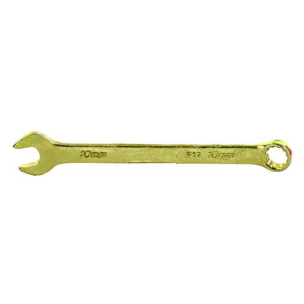 Ключ комбинированный, 10 мм, желтый цинк Сибртех [Ключ СИБРТЕХ комбинированный, 10 мм, желтый цинк Сибртех]