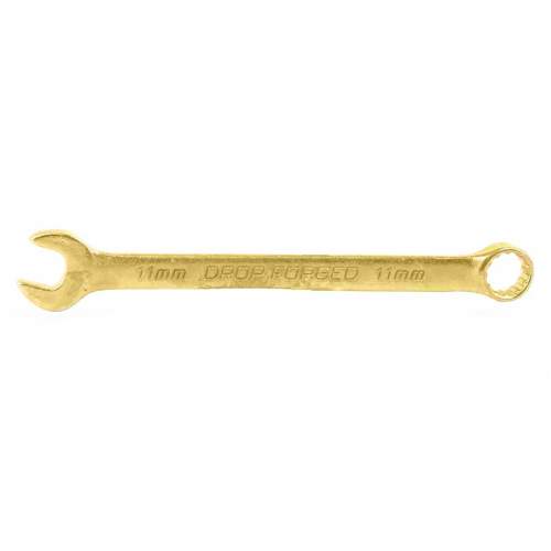 Ключ СИБРТЕХ комбинированный, 11 мм, желтый цинк// Сибртех