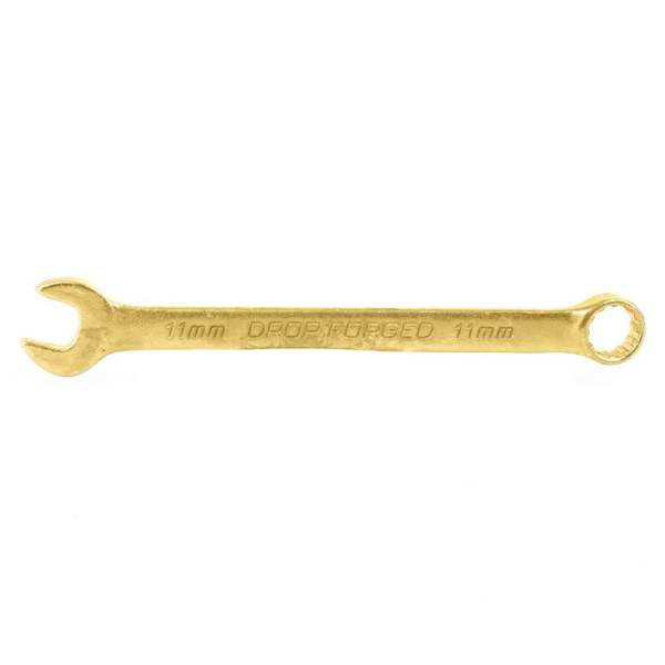 Ключ комбинированный, 11 мм, желтый цинк// Сибртех [Ключ СИБРТЕХ комбинированный, 11 мм, желтый цинк// Сибртех]
