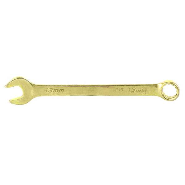 Ключ комбинированный, 13 мм, желтый цинк// Сибртех [Ключ СИБРТЕХ комбинированный, 13 мм, желтый цинк// Сибртех]
