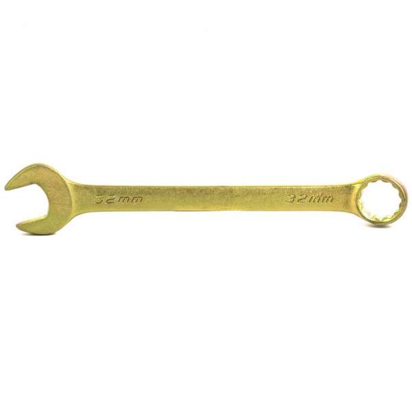 Ключ комбинированный, 32 мм, желтый цинк// Сибртех [Ключ СИБРТЕХ комбинированный, 32 мм, желтый цинк// Сибртех]