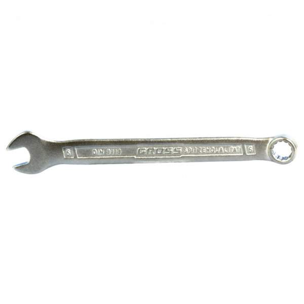 Ключ GROSS комбинированный 6 мм, CrV, холодный штамп// Gross