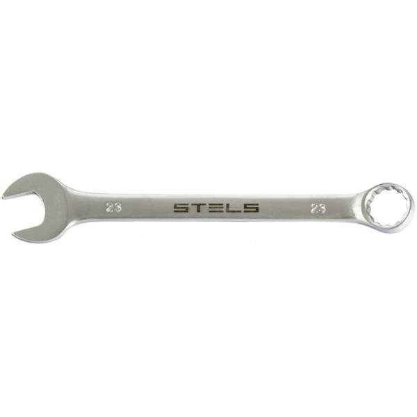 Ключ STELS комбинированный, 23 мм, CrV, матовый хром Stels