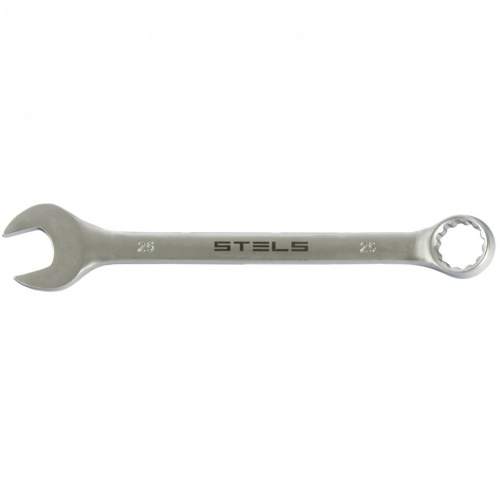 Ключ STELS комбинированный, 25 мм, CrV, матовый хром Stels