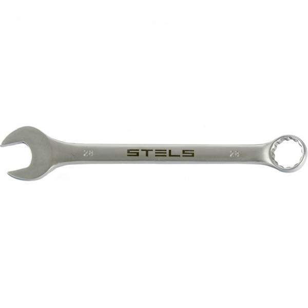 Ключ STELS комбинированный, 28 мм, CrV, матовый хром Stels