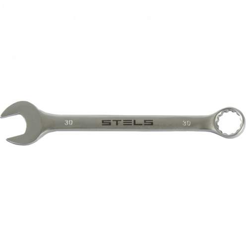 Ключ STELS комбинированный, 30 мм, CrV, матовый хром Stels