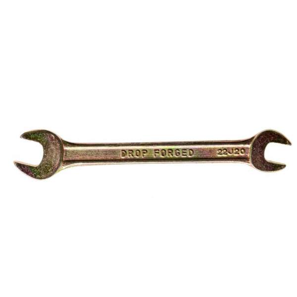 Ключ рожковый, 8 х 10 мм, желтый цинк// Сибртех [Ключ СИБРТЕХ рожковый, 8 х 10 мм, желтый цинк// Сибртех]