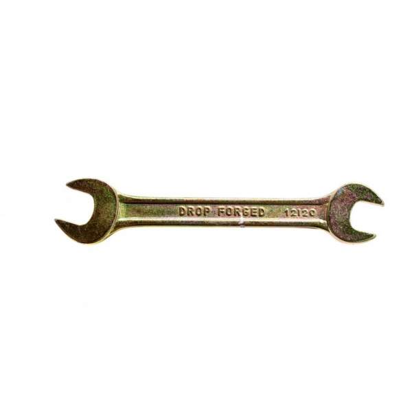 Ключ СИБРТЕХ рожковый, 12 х 13 мм, желтый цинк Сибртех