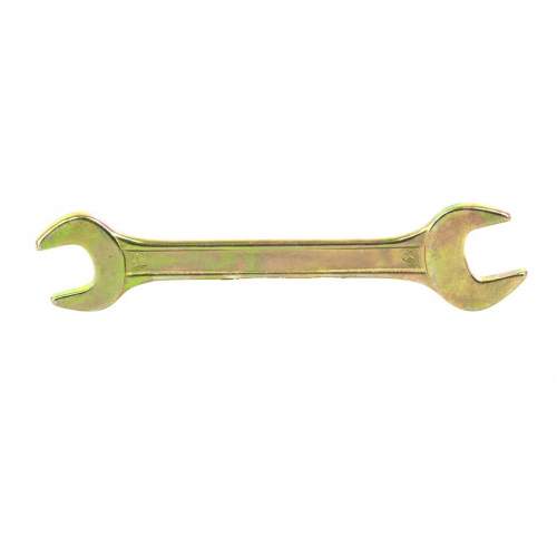 Ключ СИБРТЕХ рожковый, 17 х 19 мм, желтый цинк// Сибртех