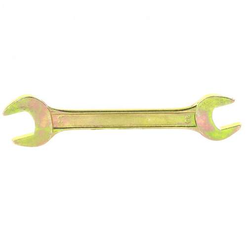 Ключ СИБРТЕХ рожковый, 20 х 22 мм, желтый цинк Сибртех