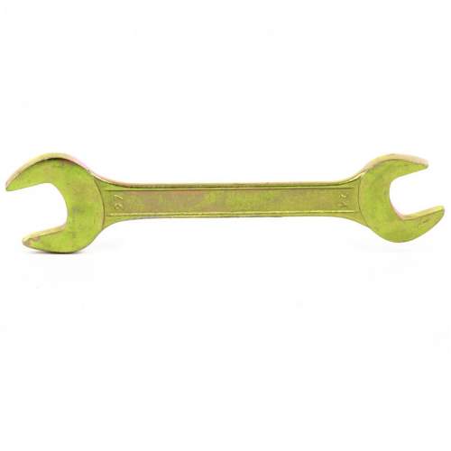 Ключ СИБРТЕХ рожковый, 24 х 27 мм, желтый цинк// Сибртех