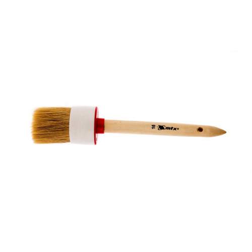 Ручной инструмент MTX Кисть круглая №16 (55 мм), натуральная щетина, деревянная ручка// MTX