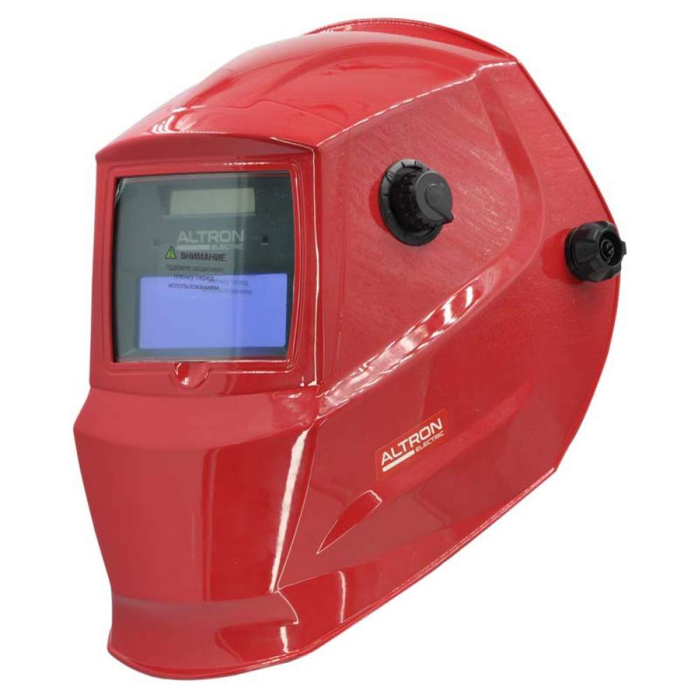 Щиток сварщика Сварочная маска ALTRON electric AE-500S с самозат. фильтром (1/1/1/2; 90х35мм; DIN 4/9/13, шлиф.)