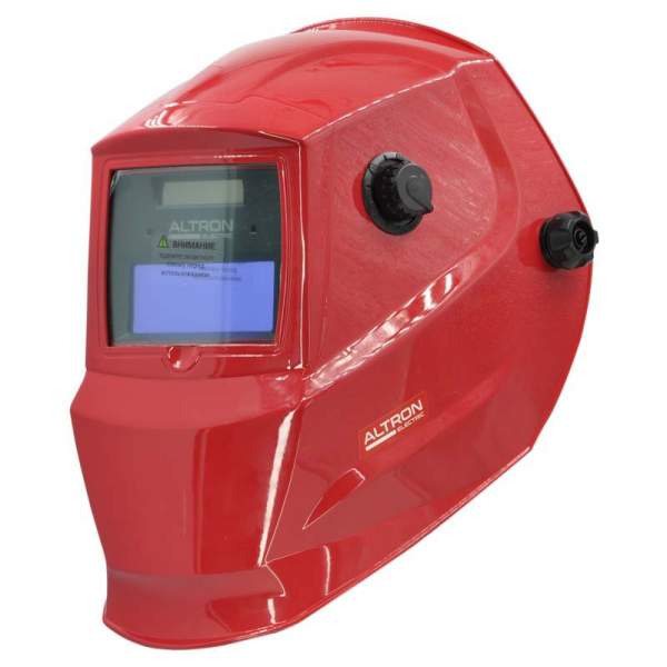 Сварочная маска ALTRON electric AE-500S с самозат. фильтром (1/1/1/2; 90х35мм; DIN 4/9/13, шлиф.) [Щиток сварщика]