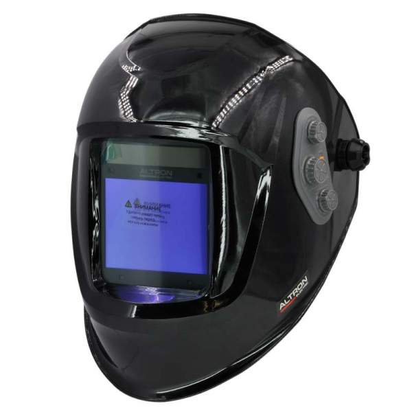 Сварочная маска ALTRON electric Thor 8000 PRO (black) (4 сенсора; 1/1/1/2; 100х80мм; DIN 4/5-9/9-13) [Щиток сварщика]