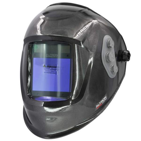 Сварочная маска ALTRON electric Thor 8000 PRO (grey) (4 сенсора; 1/1/1/2; 100х80мм; DIN 4/5-9/9-13) [Щиток сварщика]