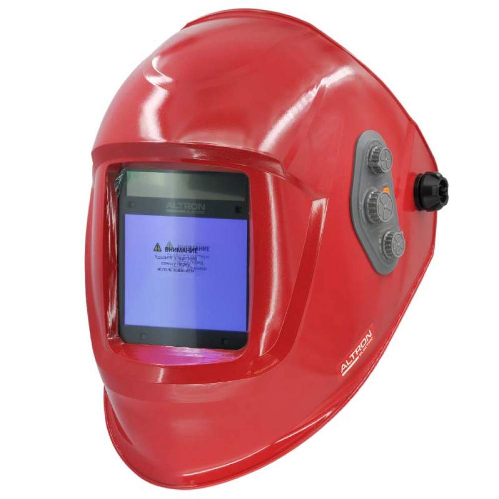 Щиток сварщика Сварочная маска ALTRON electric Thor 8000 PRO (red) (4 сенсора; 1/1/1/2; 100х80мм; DIN 4/5-9/9-13)